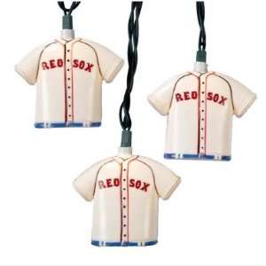   40 MLB Baseball Boston Red Sox T Shirt Christmas Lights   Green Wire
