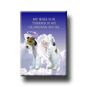  Wire Fox Terrier Guardian Angel Fridge Magnet: Everything 