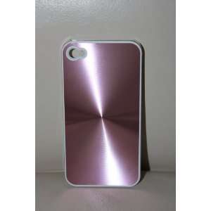  Ezmarket Pink Hard Plastic Aluminum Design Back Cover for 