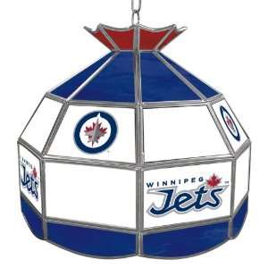 NHL Winnipeg Jets Stained Glass Tiffany Lamp   16 inch diame   Game 
