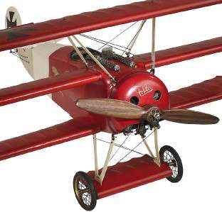 Red Baron WWI Fokker DR 1 Triplane Wood Built Model 26 781934378105 