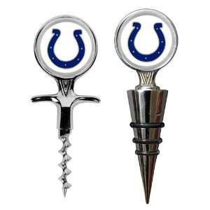   Colts NFL Cork Screw and Wine Bottle Topper Set: Sports & Outdoors