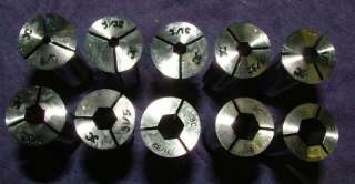 NEW 10 PC HEX 3C COLLET SET FOR SOUTH BEND 9 LATHE  