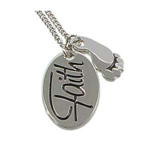  LDS Faith in Every Footstep Necklace: Jewelry