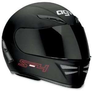  AGV S 4 Solid Full Face Helmet Large  Black: Automotive