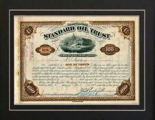 John D Rockefeller Standard Oil Sock Certificate Print  