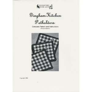  Vintage Crochet PATTERN to make   GINGHAM CHECKS SQUARES BLOCKS 