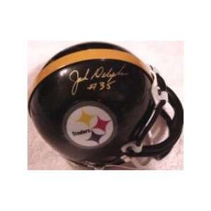  Jack Deloplaine autographed Football Mini Helmet 