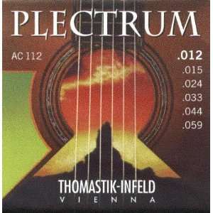 Thomastik Infeld Acoustic Guitar Plectrum Bronze Flat Wound/Bronze 