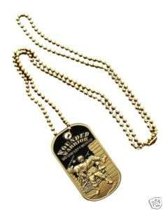 ARMY WOUNDED WARRIOR NO ONE LEFT BEHIND DOG TAG  