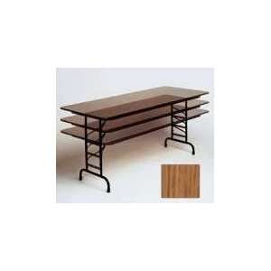   Inc Medium Oak High Pressure Top Folding Table 36 x 72: Home & Kitchen