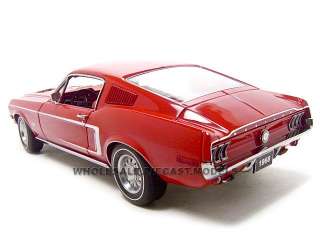 1968 FORD MUSTANG GT 390 RED 1:18 AUTOART  