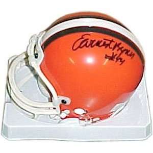 Ernest Byner Autographed Mini Helmet:  Sports & Outdoors