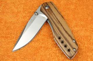 New Enlan 2.8 inch Blade Wood Handel Folding Knife M011  