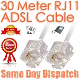 10M RJ11 BT Cable Lead for ADSL Modem Router Internet  