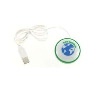  USB Ecobutton PC Energy Saving Device (White) Electronics