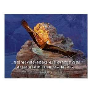  Isaiah 40 31 Eagle Scripture Poster Print