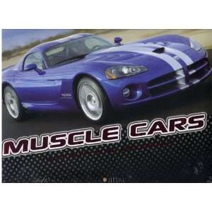  MUSCLE CARS 2012 16 month Wall Calendar: Office Products