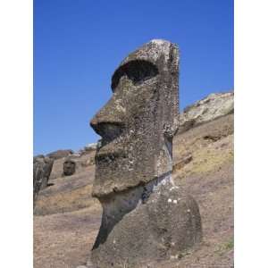  Rano Raraku, Moai on Inner Slopes of Volcanic Crater, Easter Island 