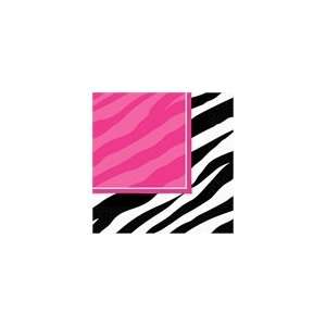 Zebra Pink Party Lunch Napkins: Health & Personal Care