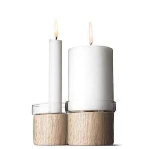  Menu Limited Edition 2 Pack Chunk Oak Candle Holder 