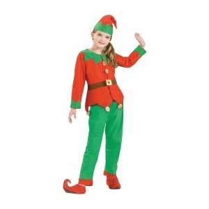  Santas Helper Elf Child (unisex) Christmas Costume Size 8 