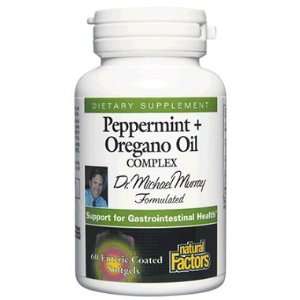  Natural Factors Peppermint & Oregano Oil 60 softgels 