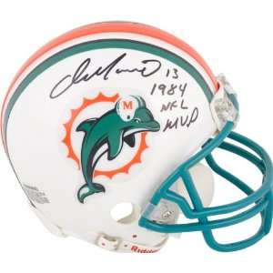 Dan Marino Autographed Mini Helmet  Details Miami Dolphins, with 