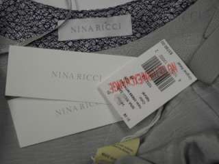 NWT NINA RICCI Purple Tulle Sheath Dress 40 8 $3790  