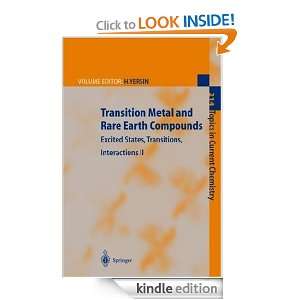 Transition Metal and Rare Earth Compounds Excited States, Transitions 