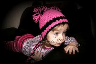 Boutique baby,toddler Girl Crochet Beanie Flower Hat !!! ( u choose 