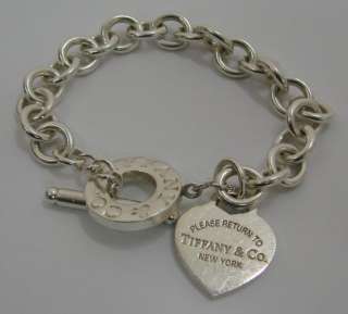 TIFFANY & CO. Return to Tiffany Heart Tag Toggle Sterling Silver 