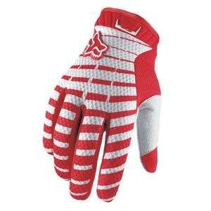  Fox Racing Airline Gloves   Large/Red: Automotive