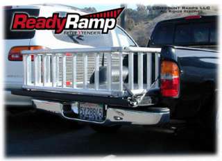 BLACK COMPACT MOTORCYCLE READY RAMP TRUCK BED EXTENDER (RR Compact 600 