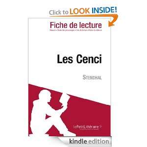 Les Cenci de Stendhal (Fiche de lecture) (French Edition) Clément 