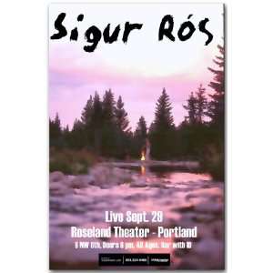  Sigur Ros Poster   Fogfire Concert Flyer   Roseland: Home 