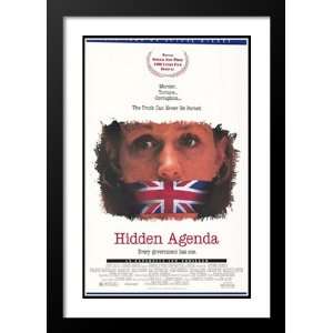  Hidden Agenda 20x26 Framed and Double Matted Movie Poster 