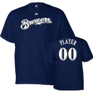  Milwaukee Brewers   Any Player   Youth Name & Number T 
