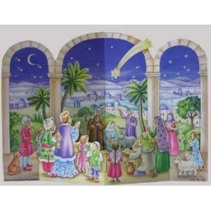  3D Nativity Arch German Advent Calendar: Home & Kitchen