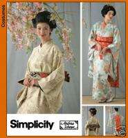 Simp 4080 Misses Geisha Kimono Costume Pattern 6 12  
