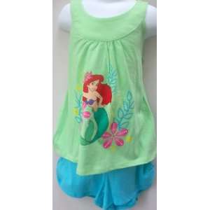  Girl Size 6x, Ariel Mermaid, 2 Pc Shirt and Shorts, Summer Dress: Baby