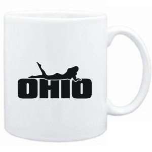  Mug White  SILHOUETTE Ohio  Usa States: Sports 