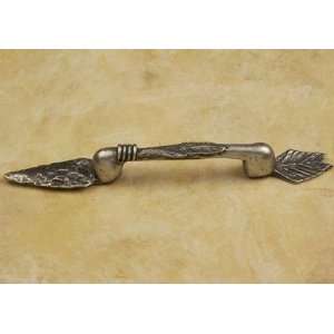   Cabinet Hardware 308 Arrow Pull Pewter w White Wash