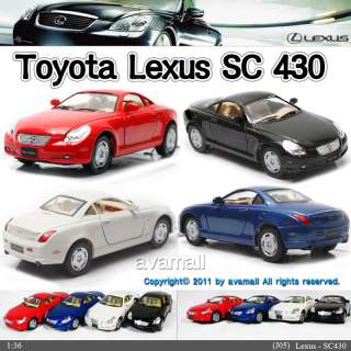 Lexus SC430 1:36, 5Color selection Diecast Mini CarsToys Kinsmart No 
