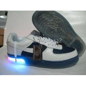  Brand NEW Air Force One Af1 Low Blue & White Light up 