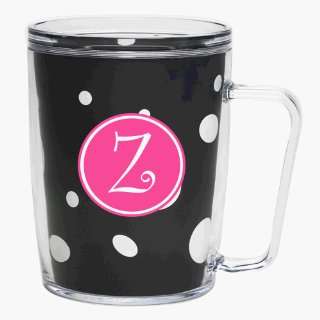   Hot Pink & White Emblem   Curlz Font)   Letter Z: Kitchen & Dining