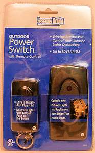   SEASONS BRIGHT OUTDOOR POWER SWITCH W/ REMOTE CONTROL OUTLET WIRELESS