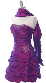 NEW SHORT DRESS PROM PLUS SIZE BRIDESMAID STRAP BODICE  