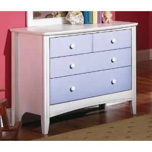  Kids Antique White & Blue Storage Dresser: Home & Kitchen