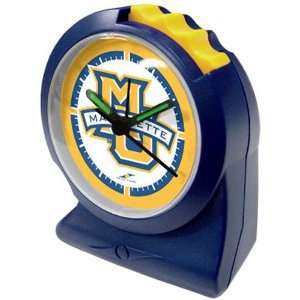  Marquette Golden Eagles Navy Blue Gripper Alarm Clock: Sports